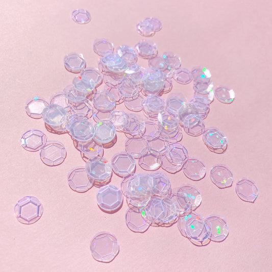 Big Clear Hologram Sequins