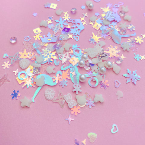 White Mega Mix Sequins