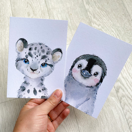 Cute Animal Bow Display Cards