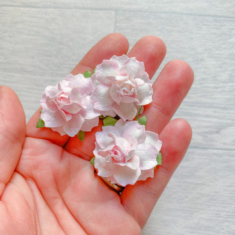Pink Ombré Modern Rose Mulberry Flowers 25mm (10)
