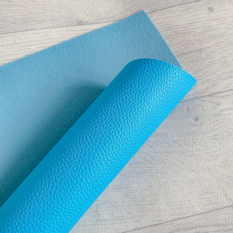 Sea Blue Faux Leather