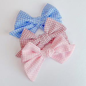 Gingham Bow Strips
