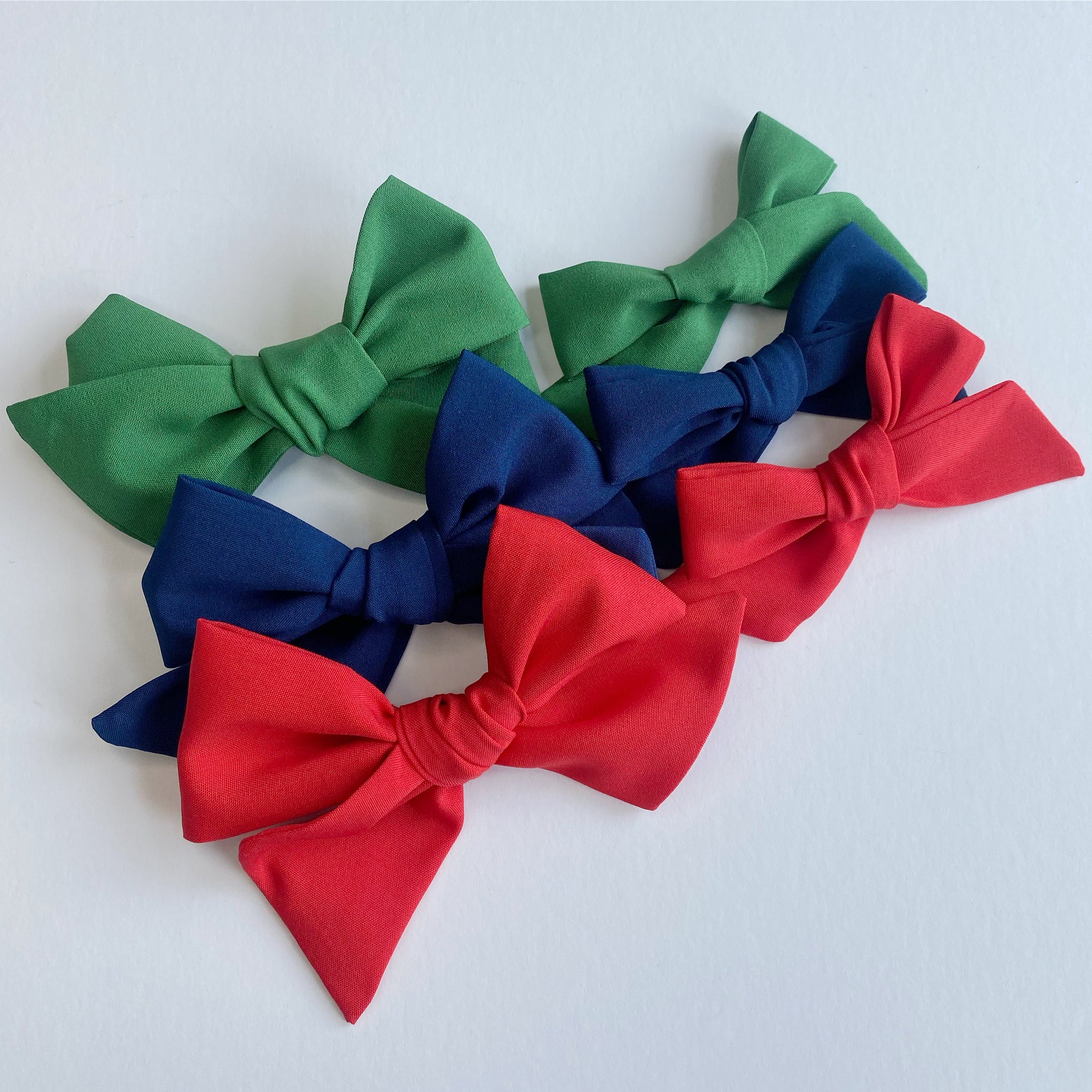 School Solid Colour Polly Cotton Bow Strips