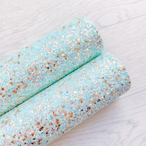 Pastel Dreams Mint Chunky Glitter