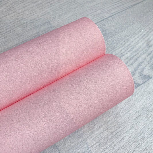Soft Pink Faux Suede