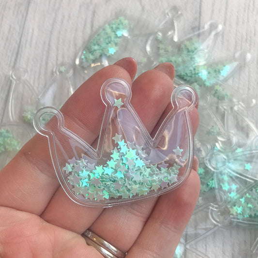 Shaker Sequins Filled Crowns Mint