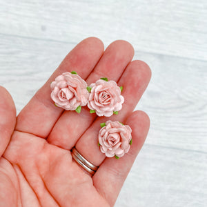 Blush Lovely Rose Mulberry Flowers 15mm (20)