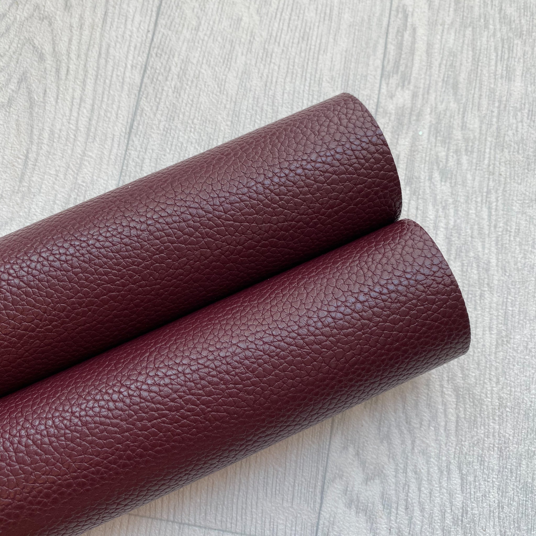 Burgundy Faux Leather