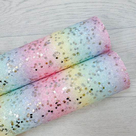 Pastel Shine Rainbow Chunky Glitter
