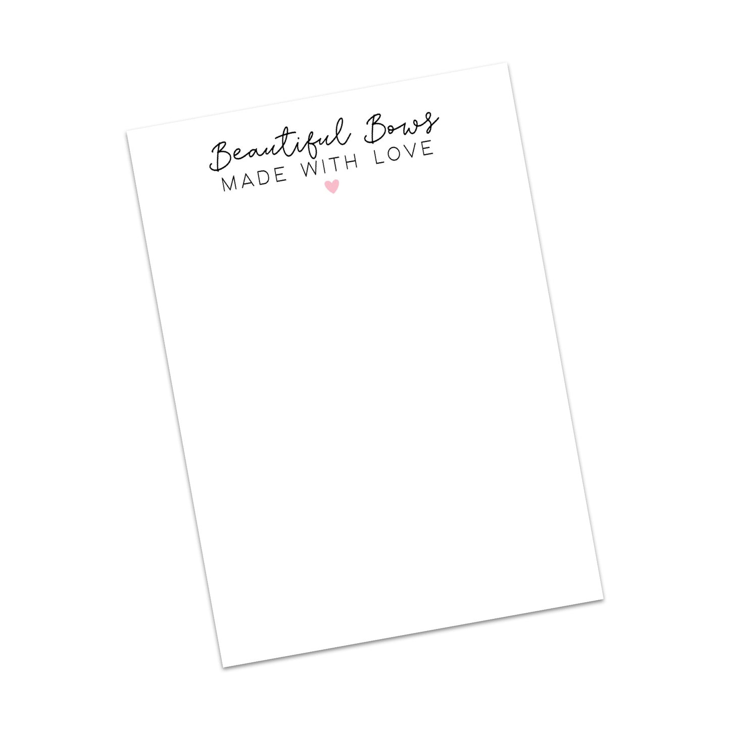 Beautiful Bows With Love Bow White Display Cards