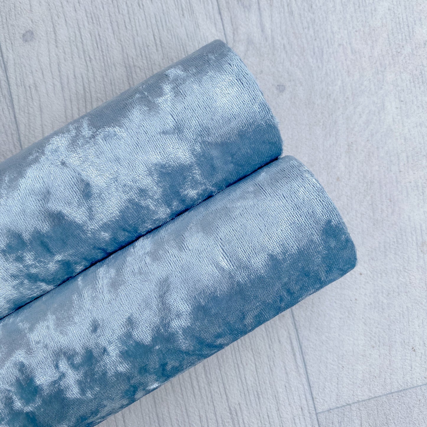 Crushed Velvet Pastel Blue
