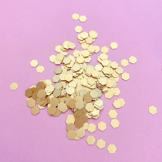 Matt Gold Chunky Sequins