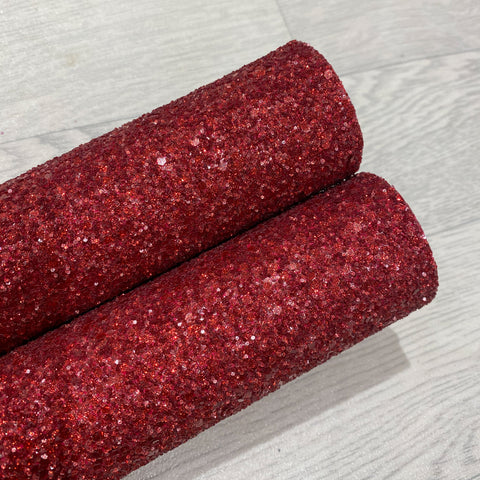 Glitzy Sparkle Red Chunky Glitter