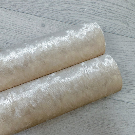 Crushed Velvet Soft White