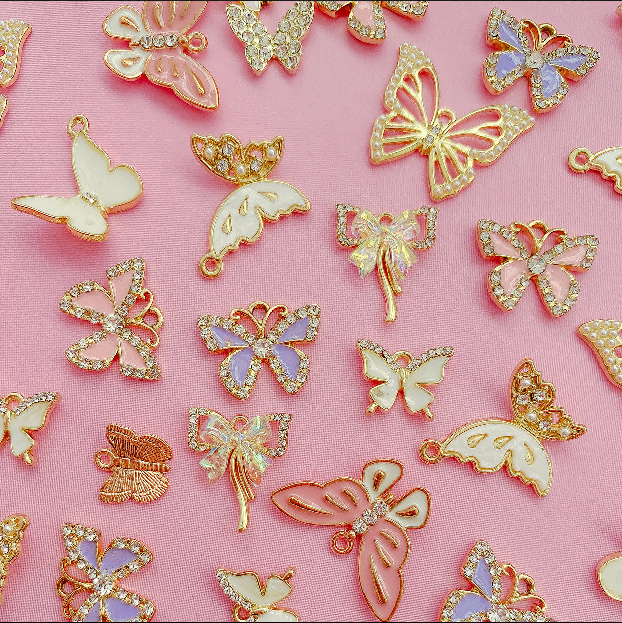 Gold Butterfly Charms