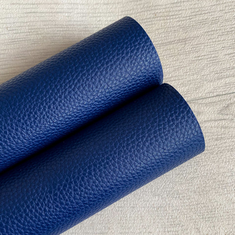 Navy Faux Leather