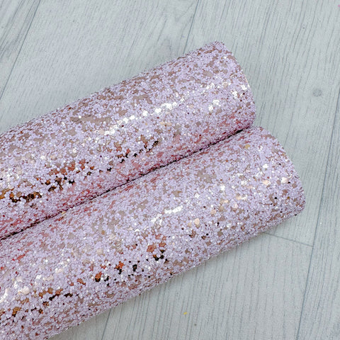 Lilac Matte Rose Gold Sparkle Chunky Glitter