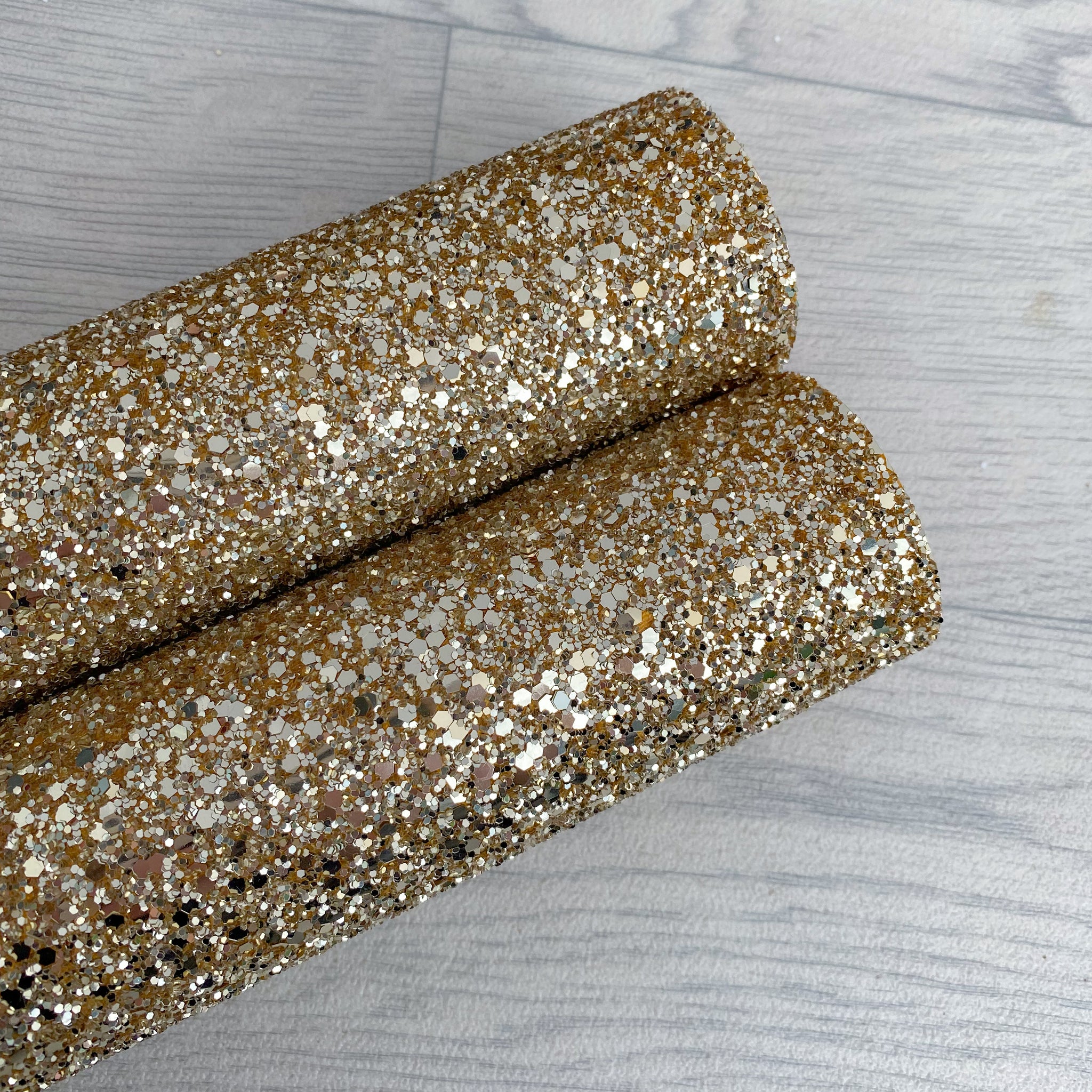 Gold high quality chunky glitter roll