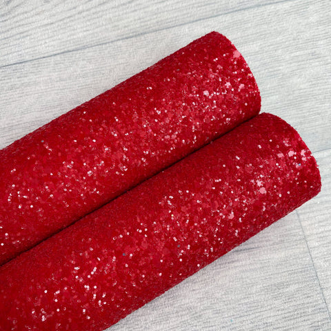 La-Beau-Tins Red Chunky Glitter
