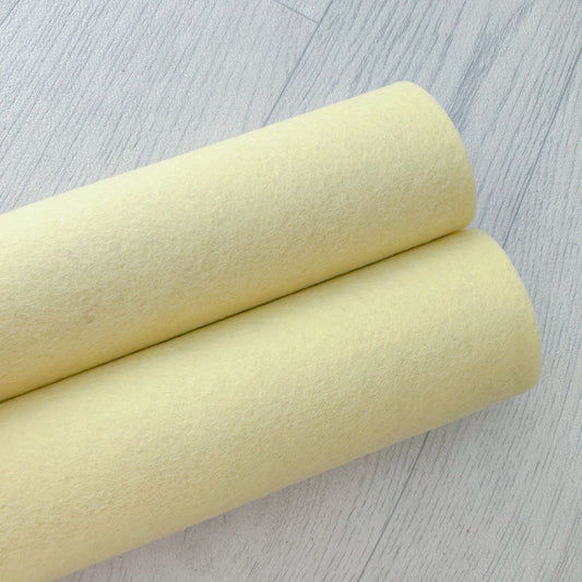 Buttercream Yellow 100% Merino Wool Felt
