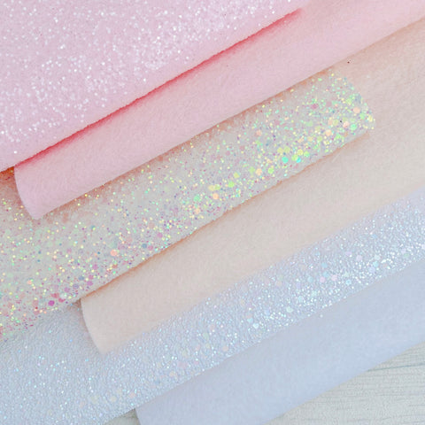 Pretty Glitter & Merino Felt Bundle x6 sheets