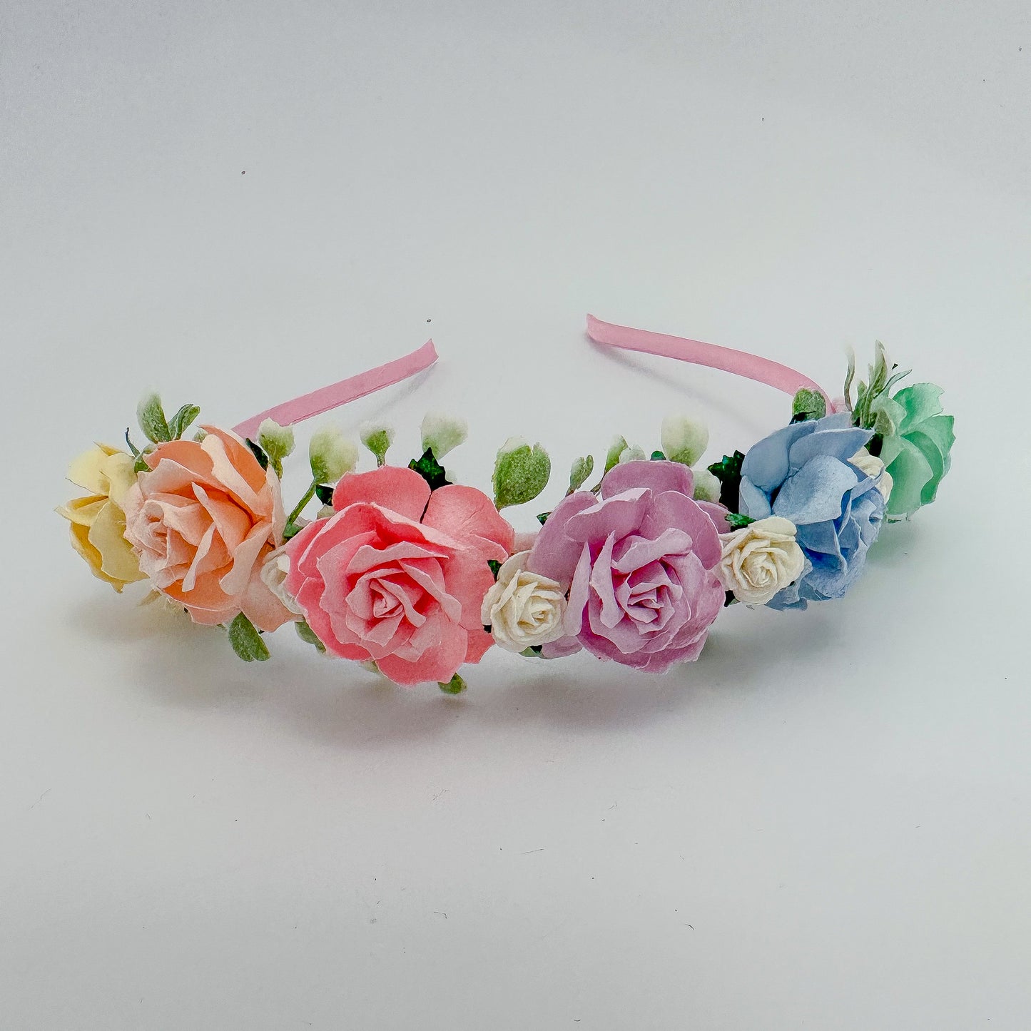 Rainbow Floral & Foliage Headband Kit