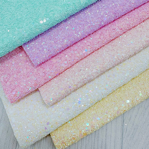 Perfect Pastels Rainbow Bundle Chunky Glitter