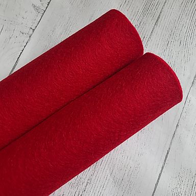 Ruby Red 100% Merino Wool Felt