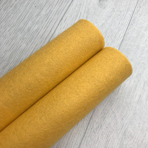Sunset Orange 100% Merino Wool Felt
